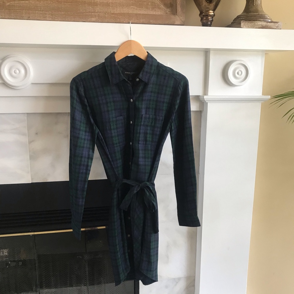 Plaid Banana Republic Dress